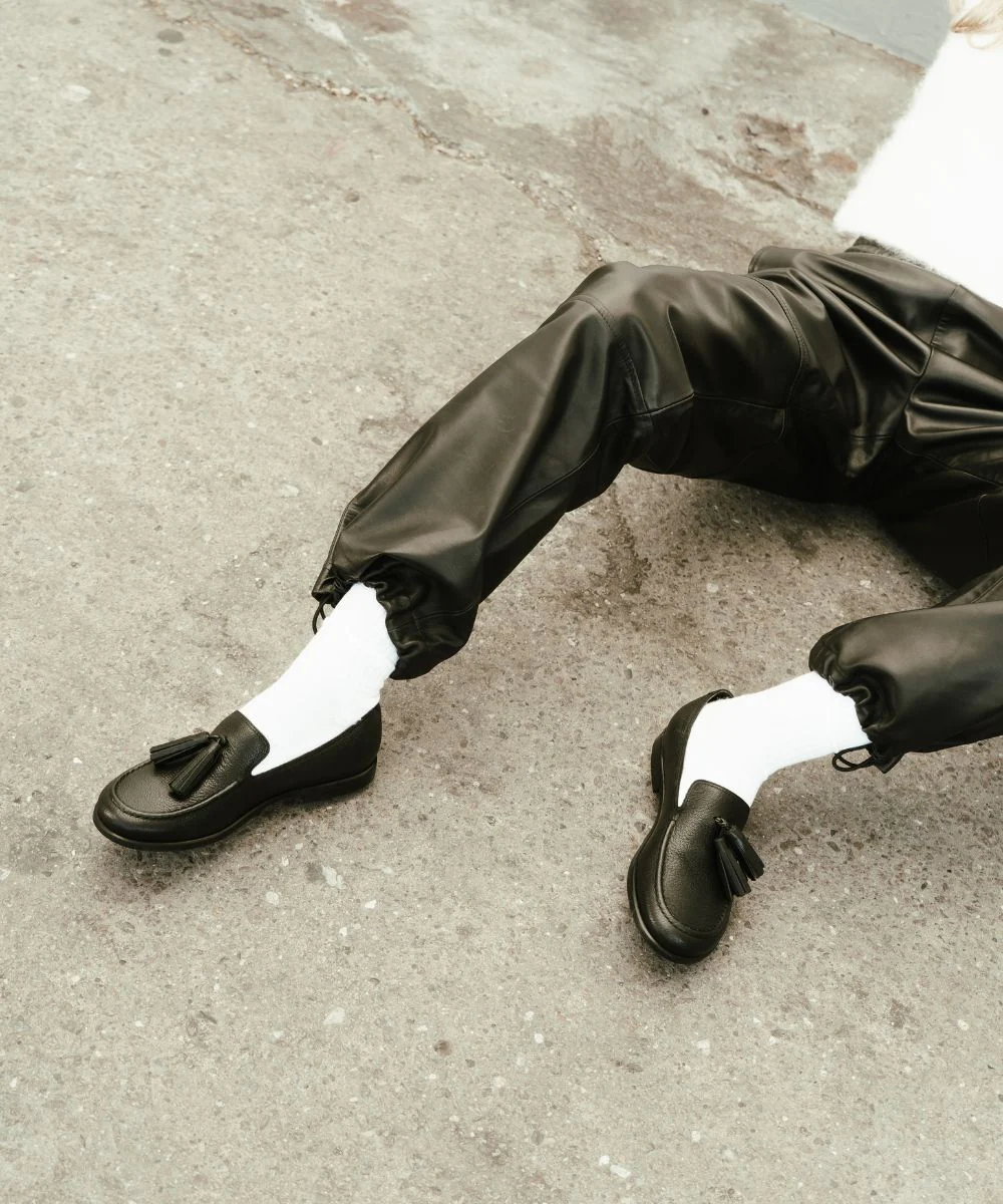 Selva loafers, sort læder - Image 2