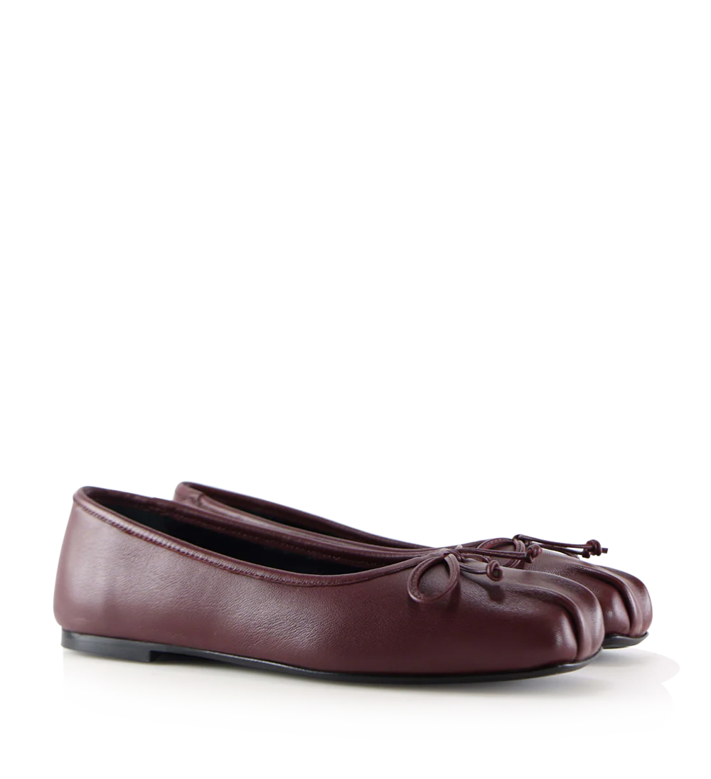 Serena ballerina, bordeaux læder - Image 5