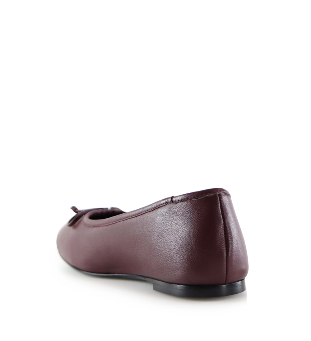 Serena ballerina, bordeaux læder - Image 7