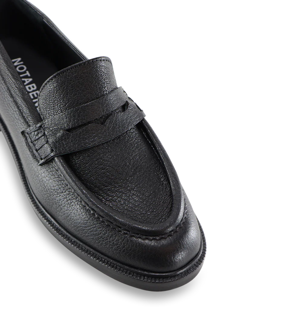 Siena loafers, sort læder - Image 3