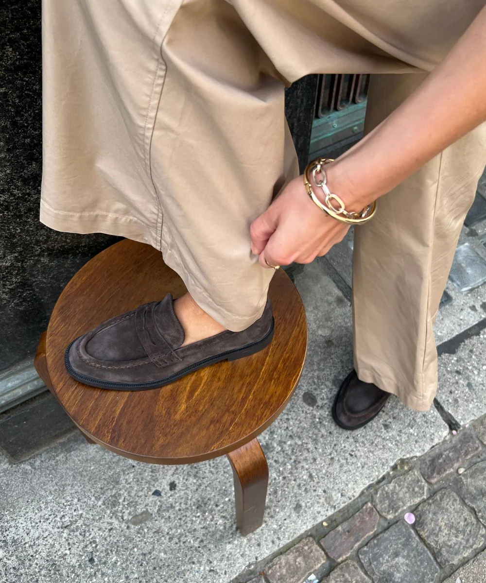 Siena loafers, mørkebrun ruskind - Image 2