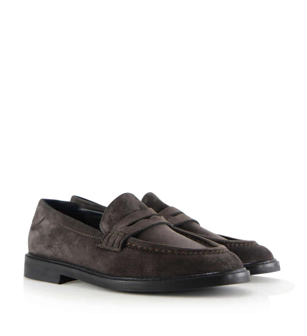 Siena loafers, mørkebrun ruskind - Image 3