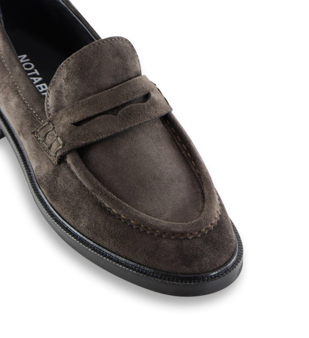 Siena loafers, mørkebrun ruskind - Image 4