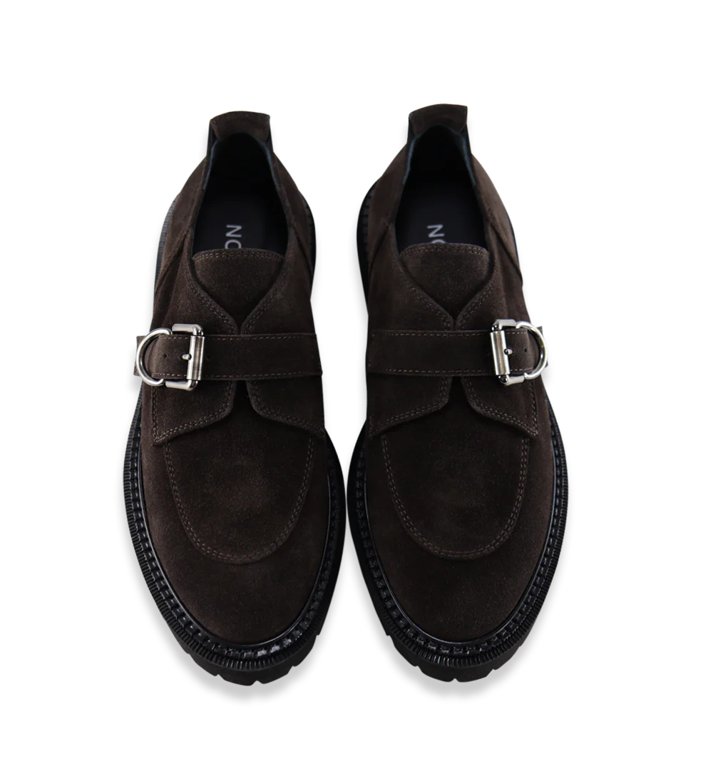 Tecla loafers, mørkebrun ruskind - Image 4