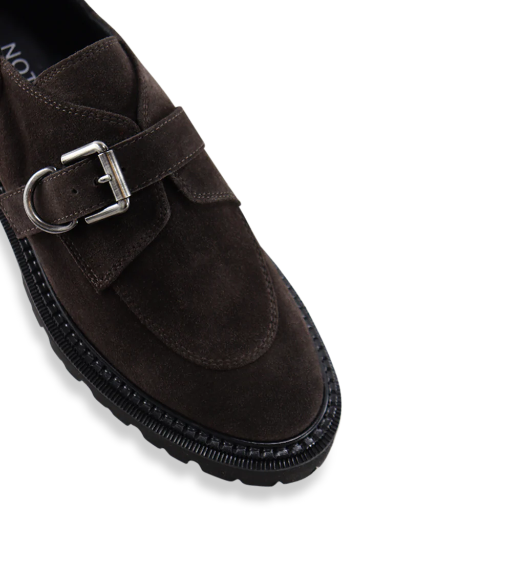Tecla loafers, mørkebrun ruskind - Image 5