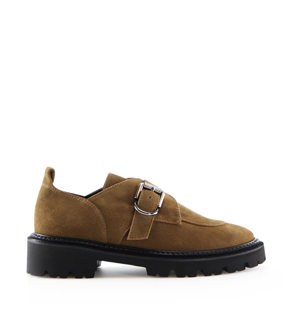 Tecla loafers, camel ruskind