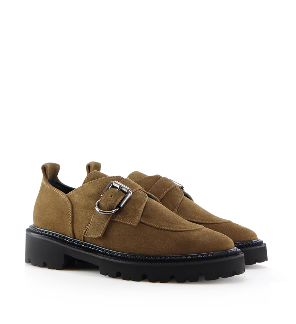 Tecla loafers, camel ruskind - Image 2