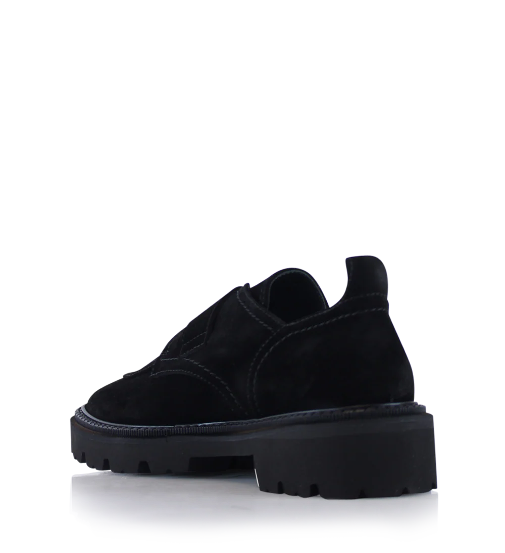 Tenora loafers, sort ruskind - Image 4