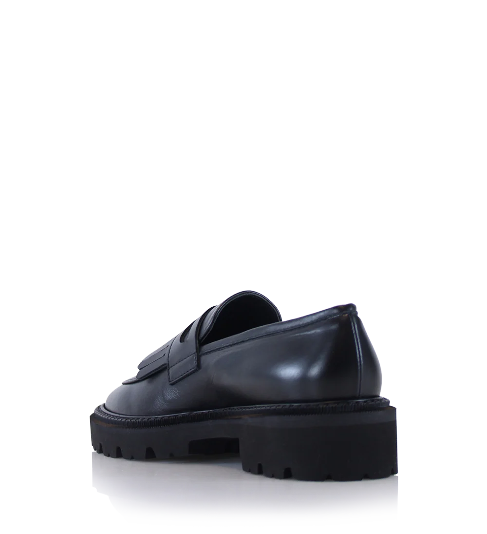 Tereza loafers, sort læder - Image 4
