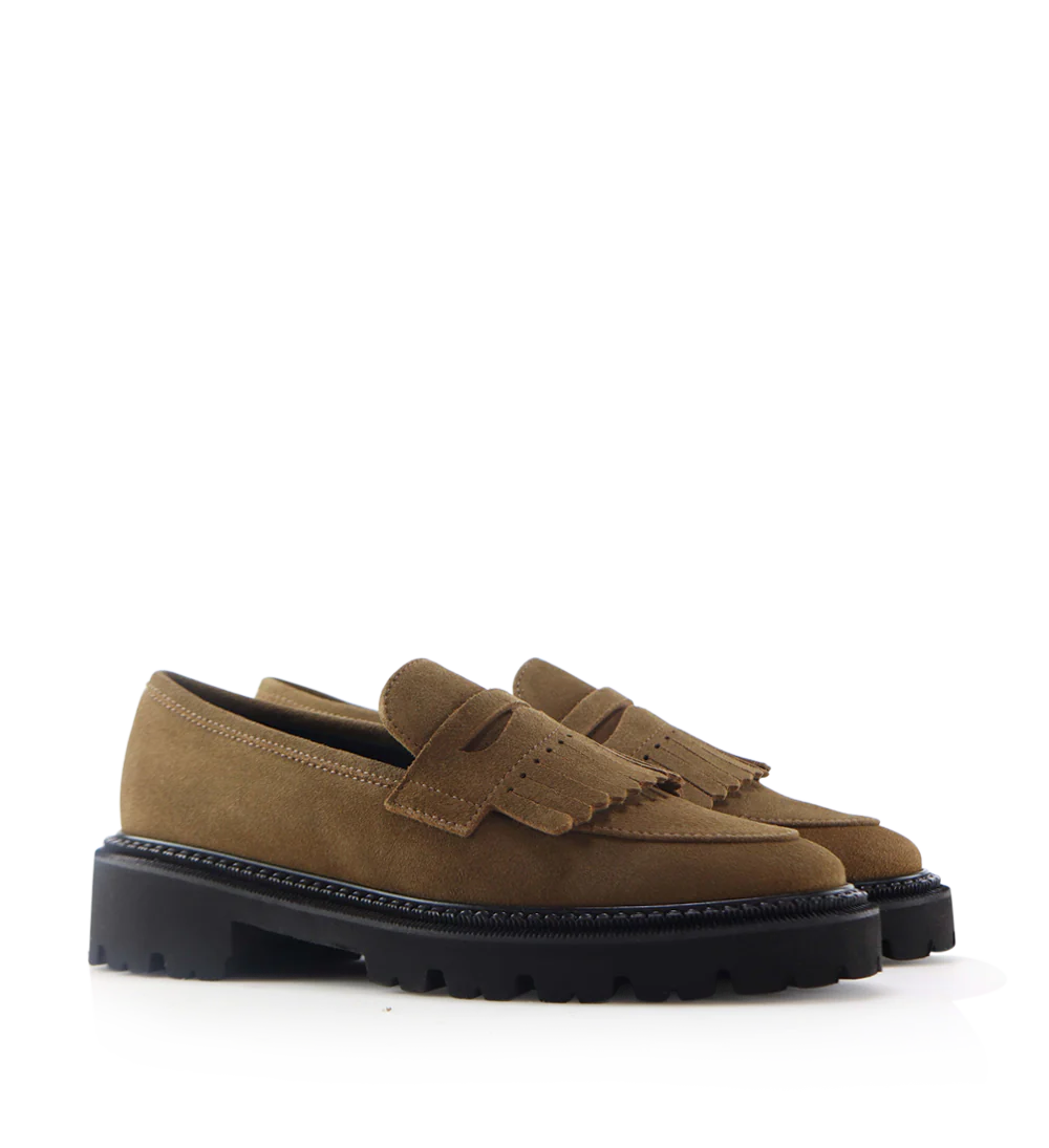Tereza loafers, camel ruskind - Image 3