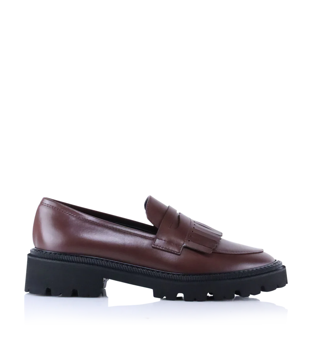 Tereza loafers, kastanje læder