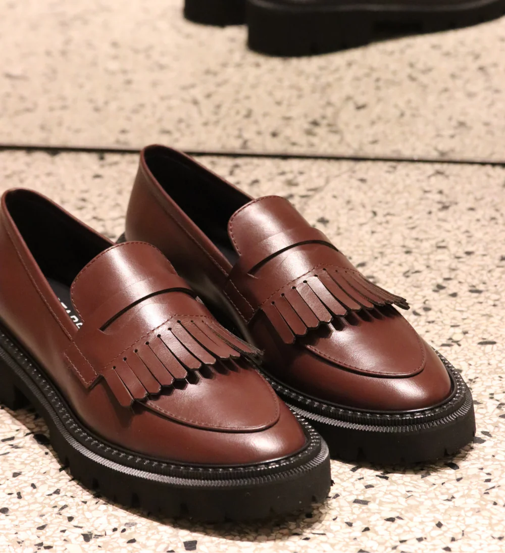 Tereza loafers, kastanje læder - Image 3