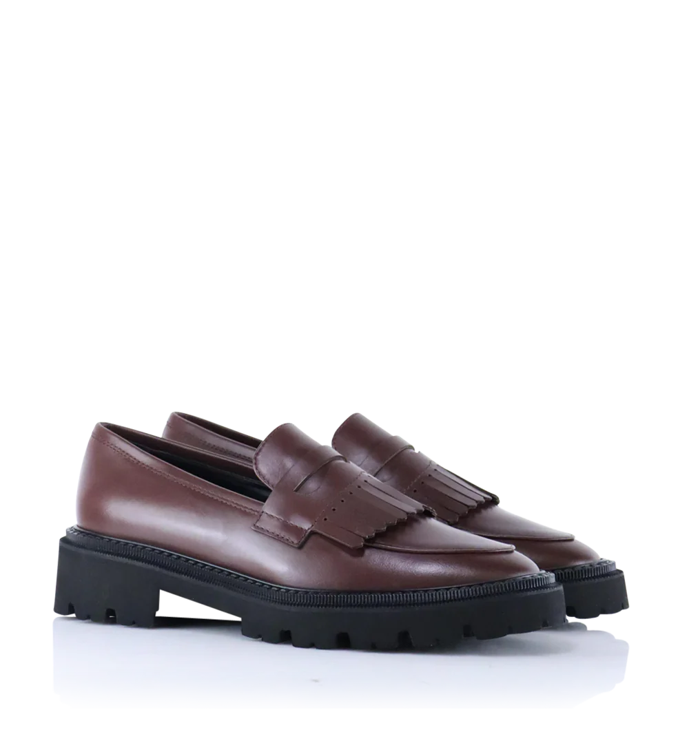 Tereza loafers, kastanje læder - Image 4