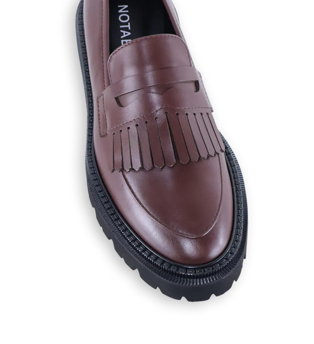 Tereza loafers, kastanje læder - Image 6