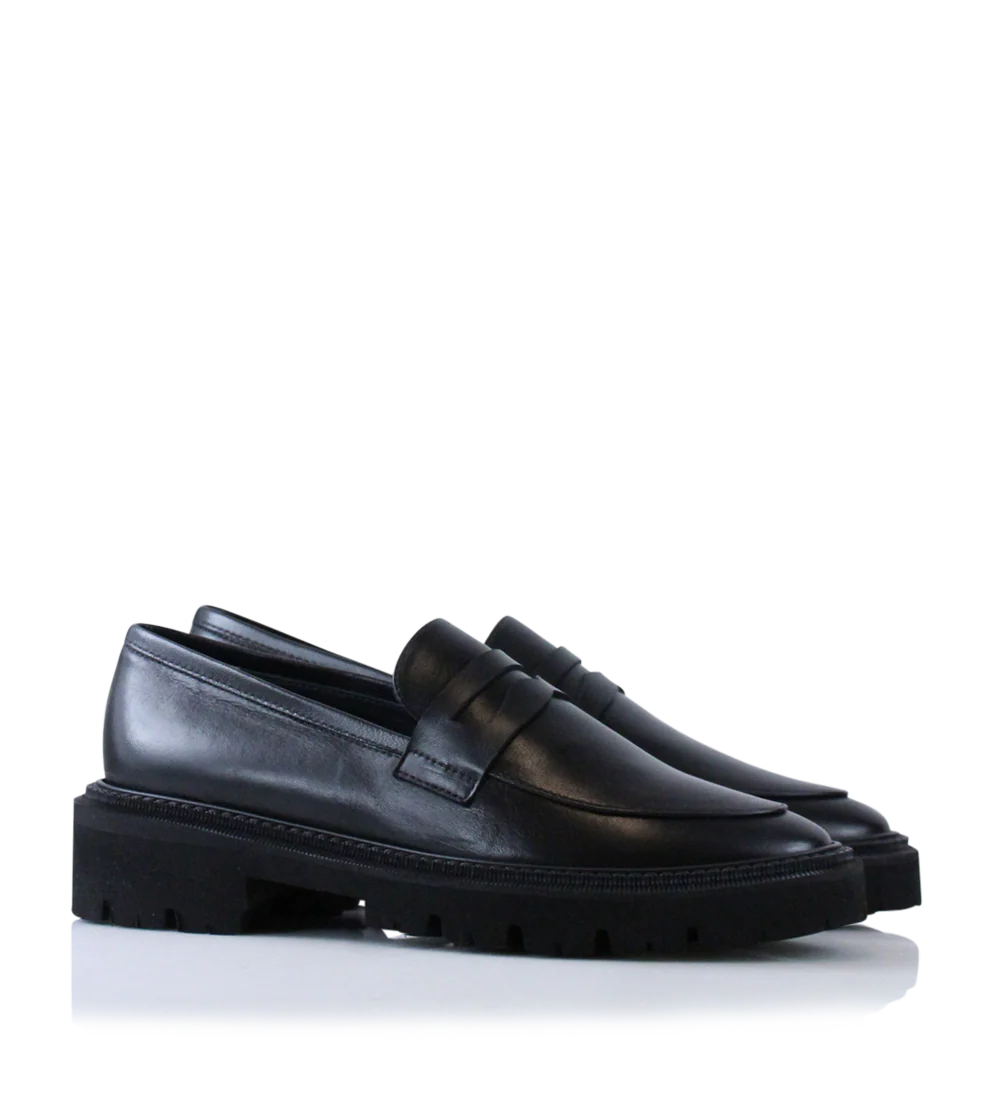 Tilde loafers, sort læder - Image 3