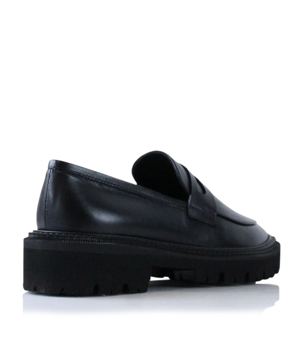 Tilde loafers, sort læder - Image 4