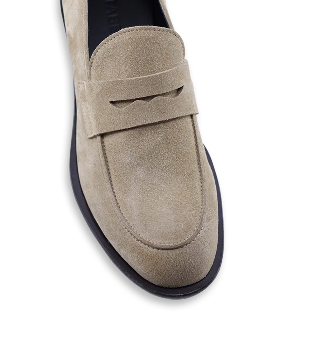Valentino loafers, beige ruskind - Image 4