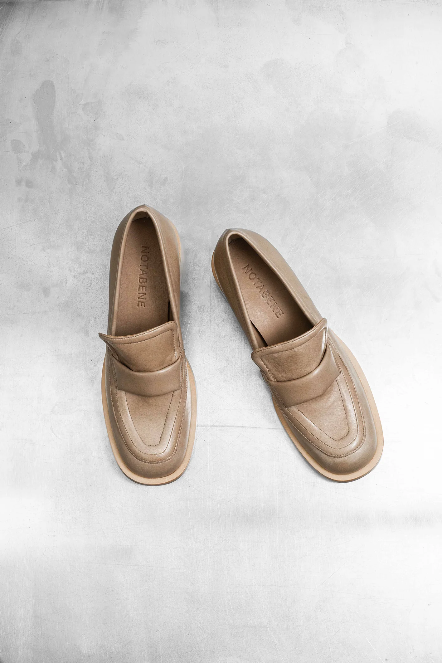 Vera loafers, nude læder - Image 3