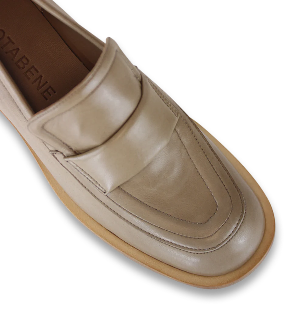 Vera loafers, nude læder - Image 6