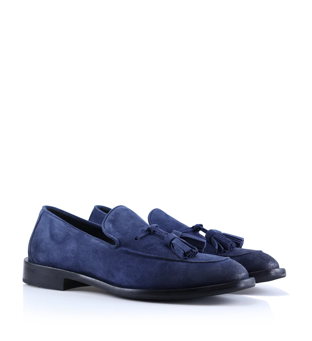 Vico loafers, blå ruskind - Image 3