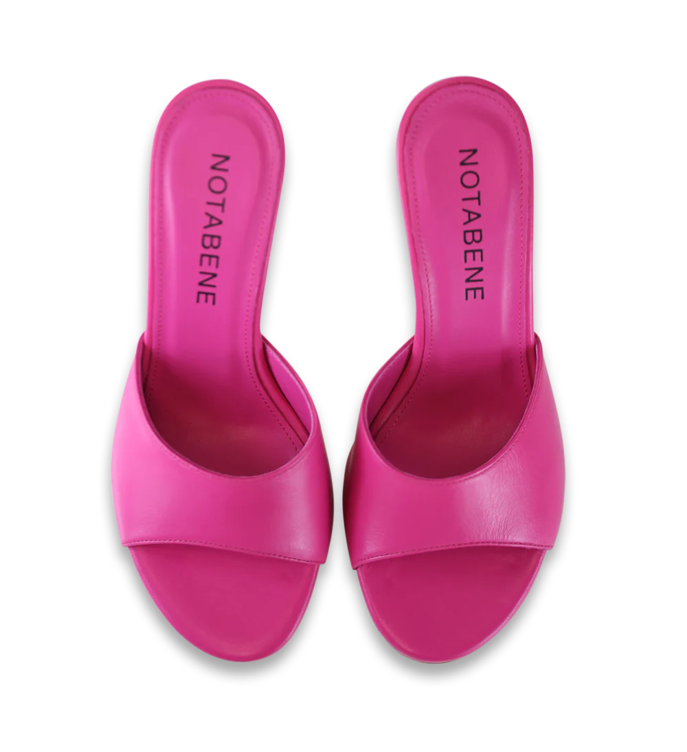 Viola 80 sandaler, pink læder - Image 8