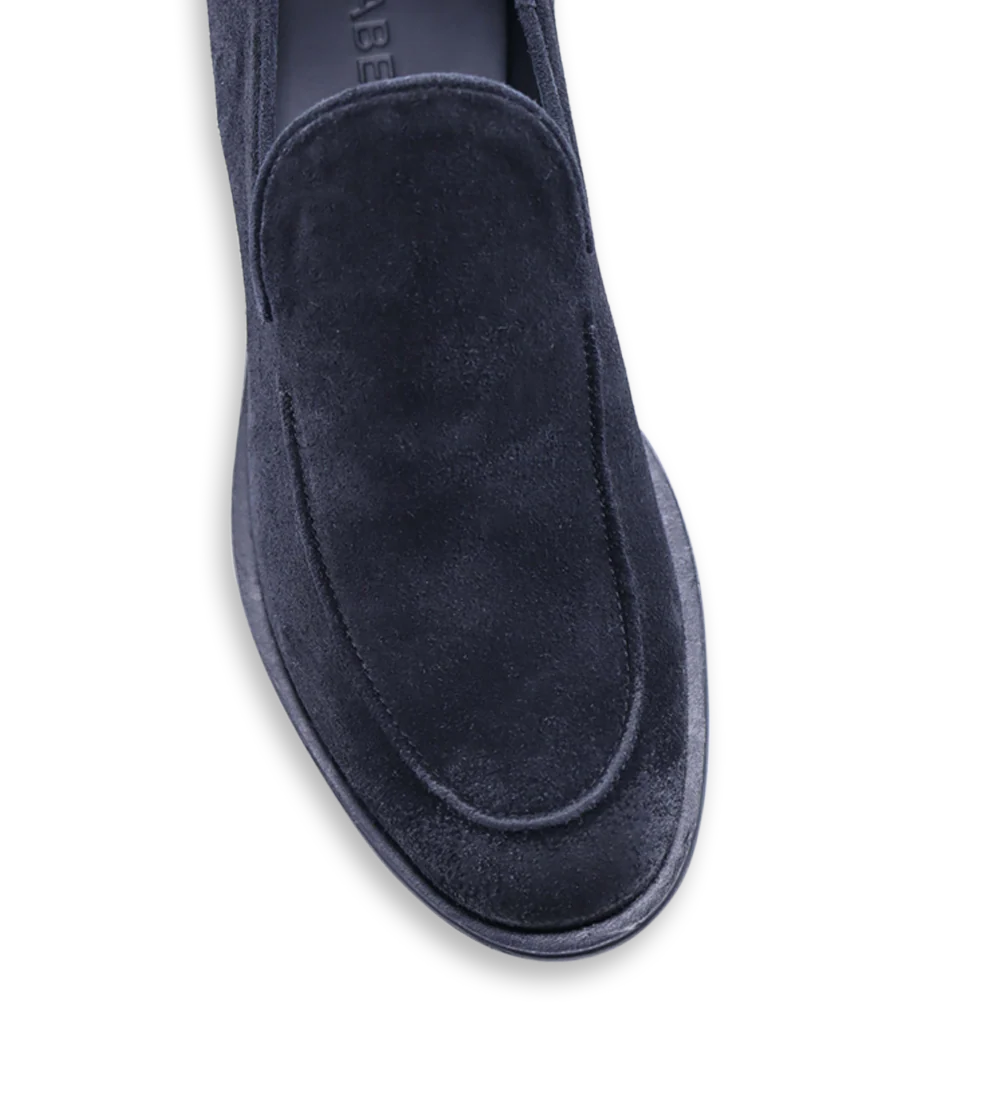 Vittorio loafers, sort ruskind - Image 4