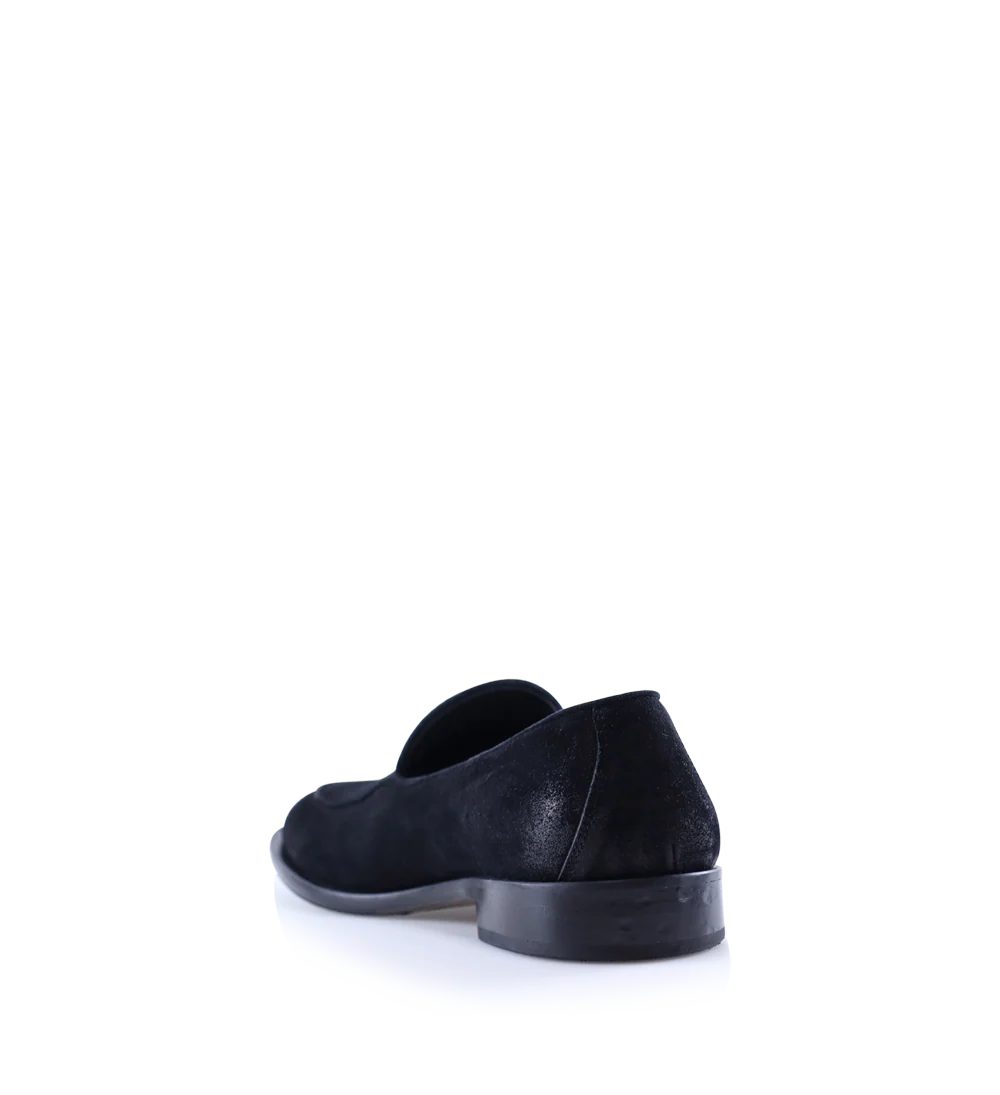 Vittorio loafers, sort ruskind - Image 5