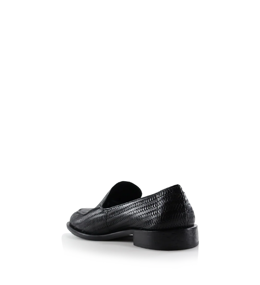 Vittorio loafers, sort læder - Image 4