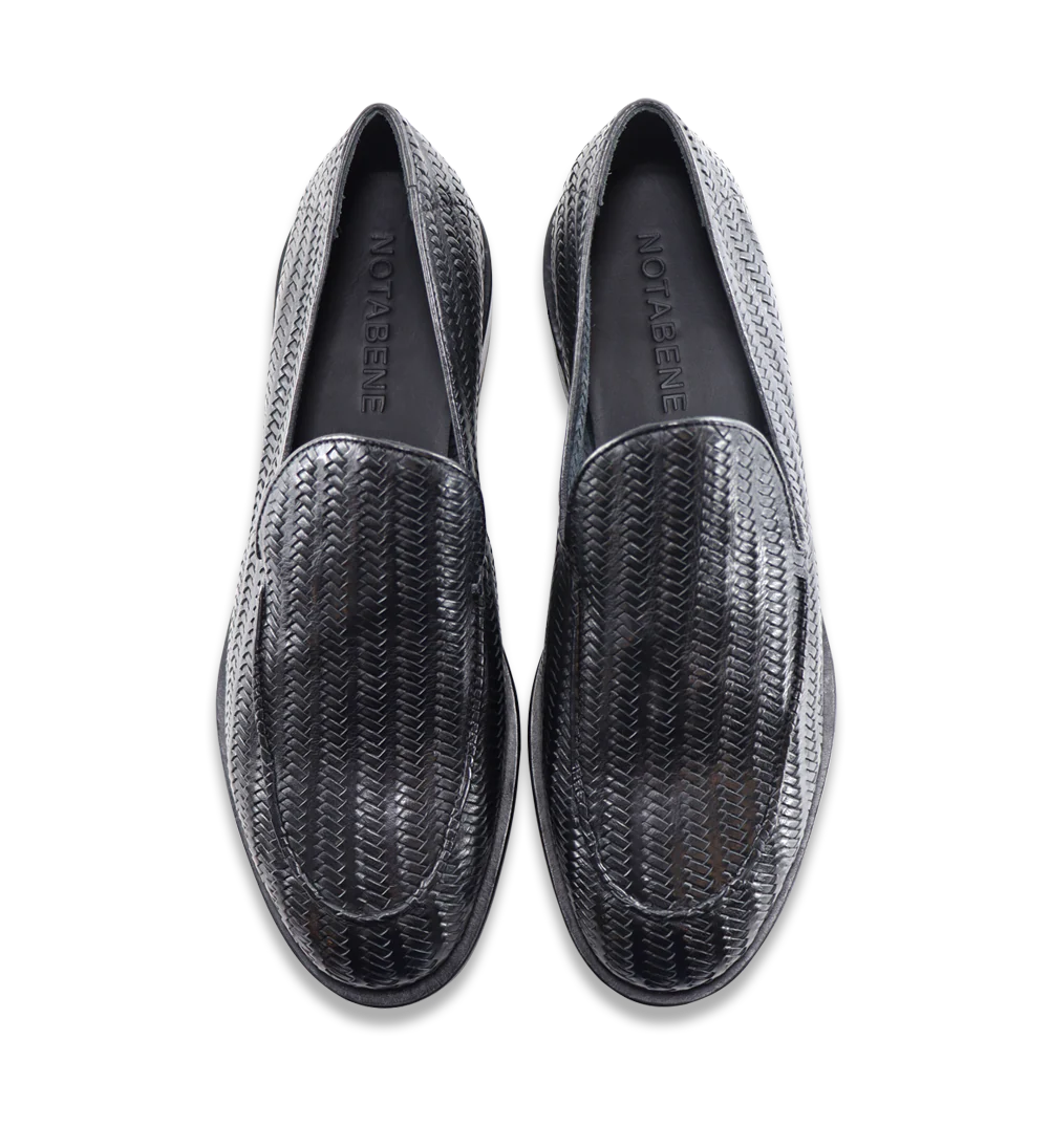 Vittorio loafers, sort læder - Image 5