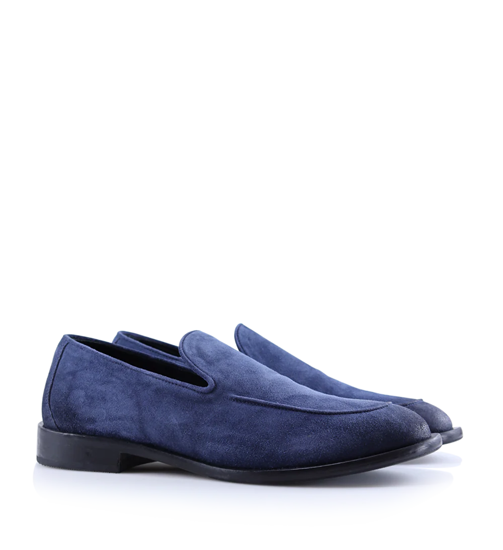 Vittorio loafers, blå ruskind - Image 3