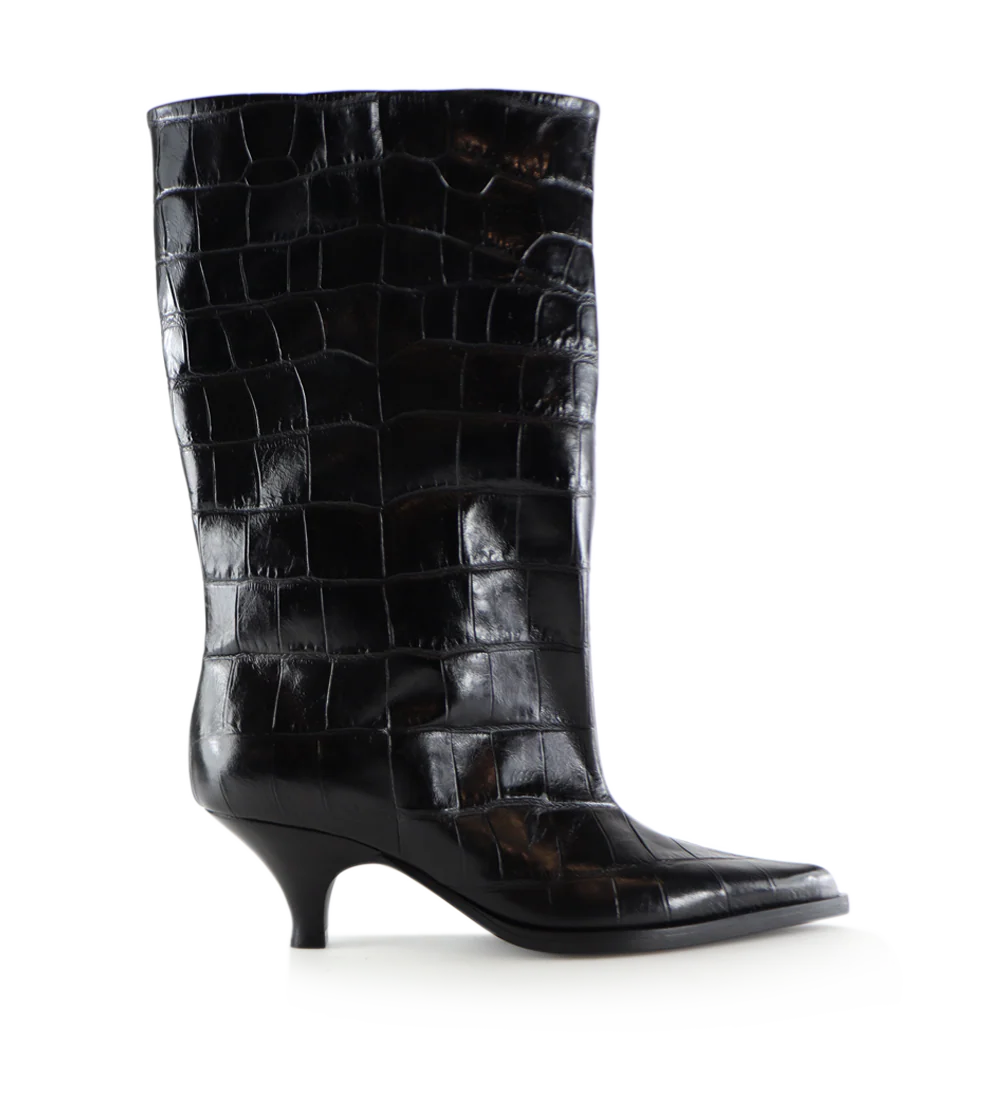 Yovanna 60 støvler, sort croco