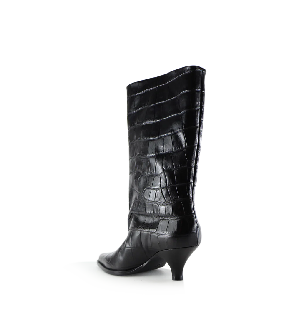 Yovanna 60 støvler, sort croco - Image 5